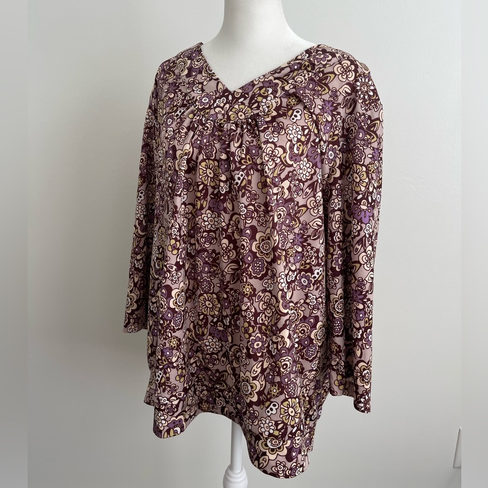VINTAGE 90’s does 70’s Blair Flower Power Blouse